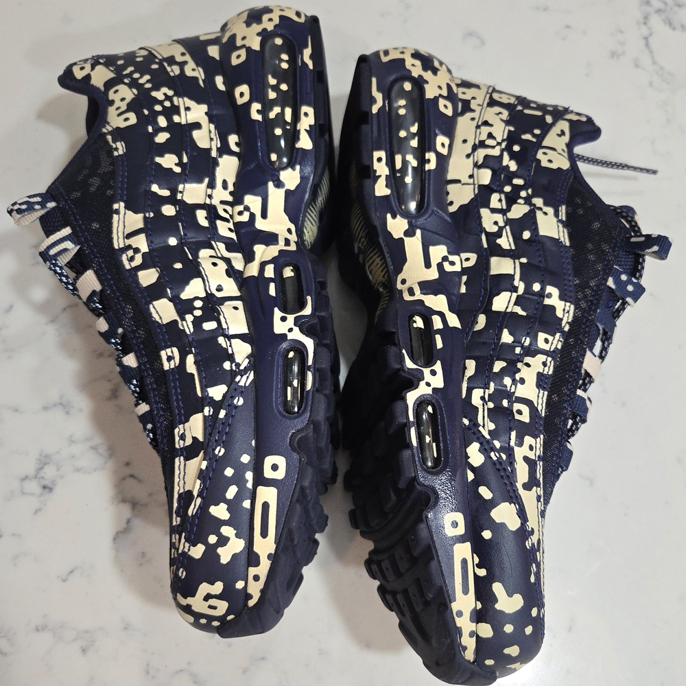 Nike Air Max 95 Men’s SZ.9 "Blackened Blue" Camo AV0765-400 New - Picture 6 of 16